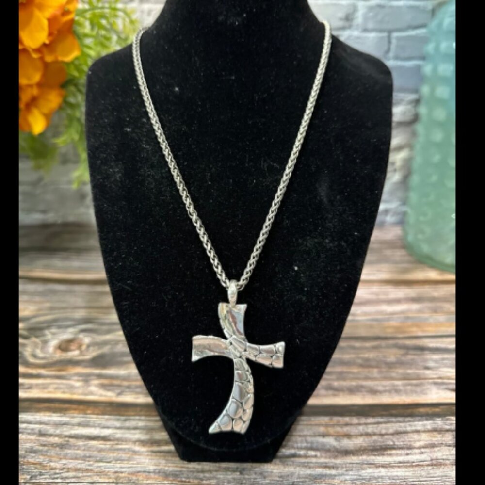 Brighton Pebble Cross Necklace ITM714